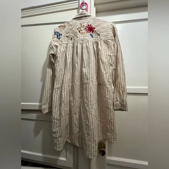 Johnny Was workshop long sleeve embroidered tunic dress top size XS - Picture 5 of 15